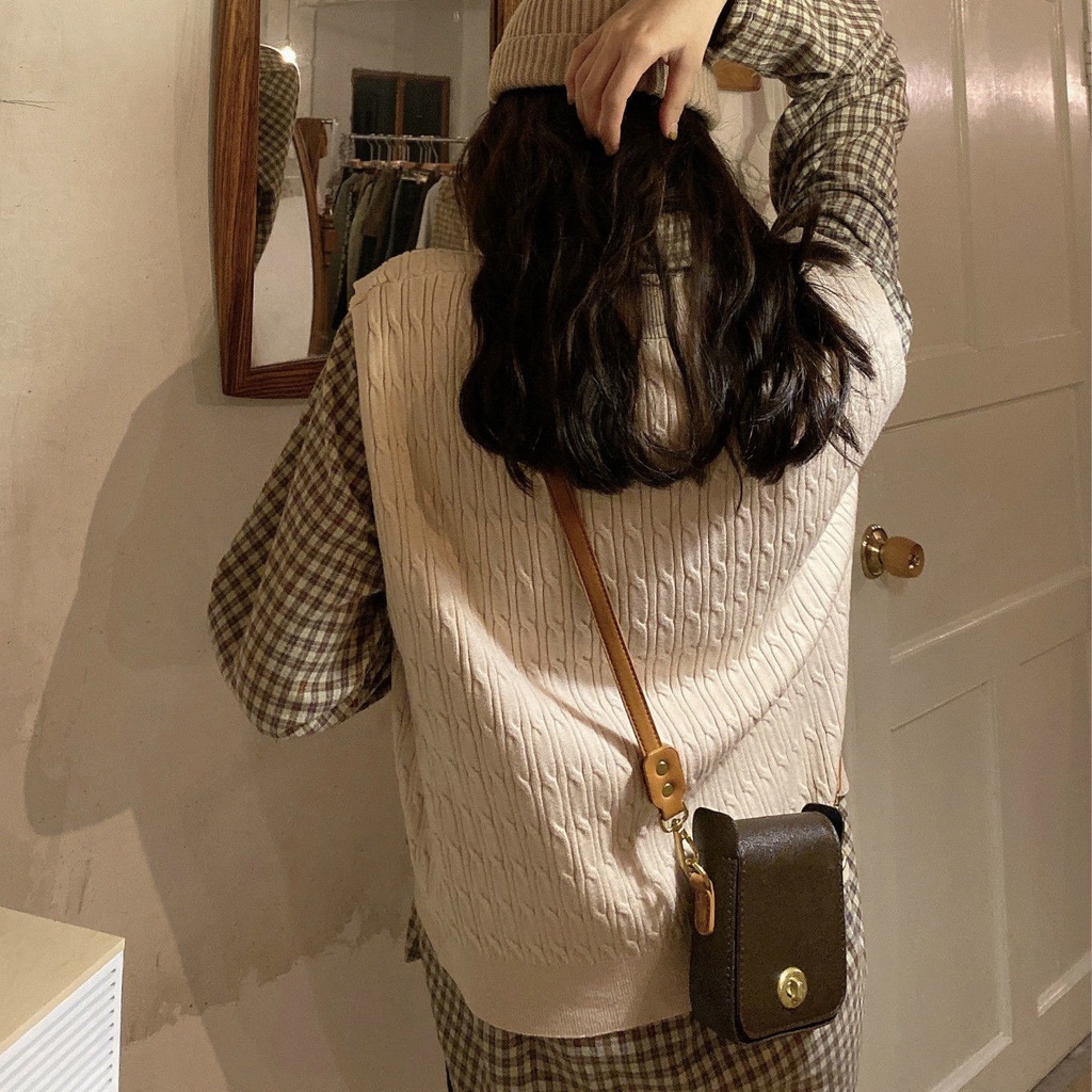 Túi hộp vuông túi đeo vai túi đeo chéo mini nữ túi kẹp nách