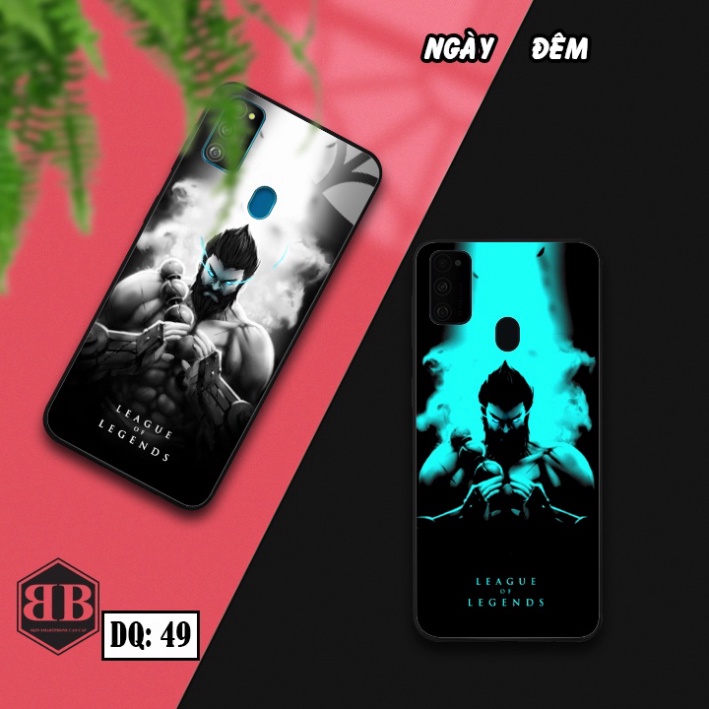 Ốp lưng kính Dạ Quang Samsung Galaxy M21 / M30S phát sáng trong đêm mẫu liên minh huyền thoại