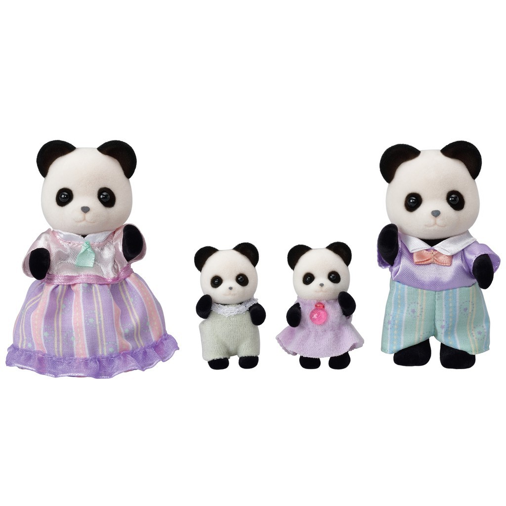 Sylvanian Families Gia Đình Gấu Trúc Pookie Panda Family