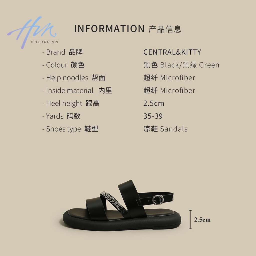 Giày Sandal Đế Bằng Hở Ngón Thời Trang Dành Cho Nữ