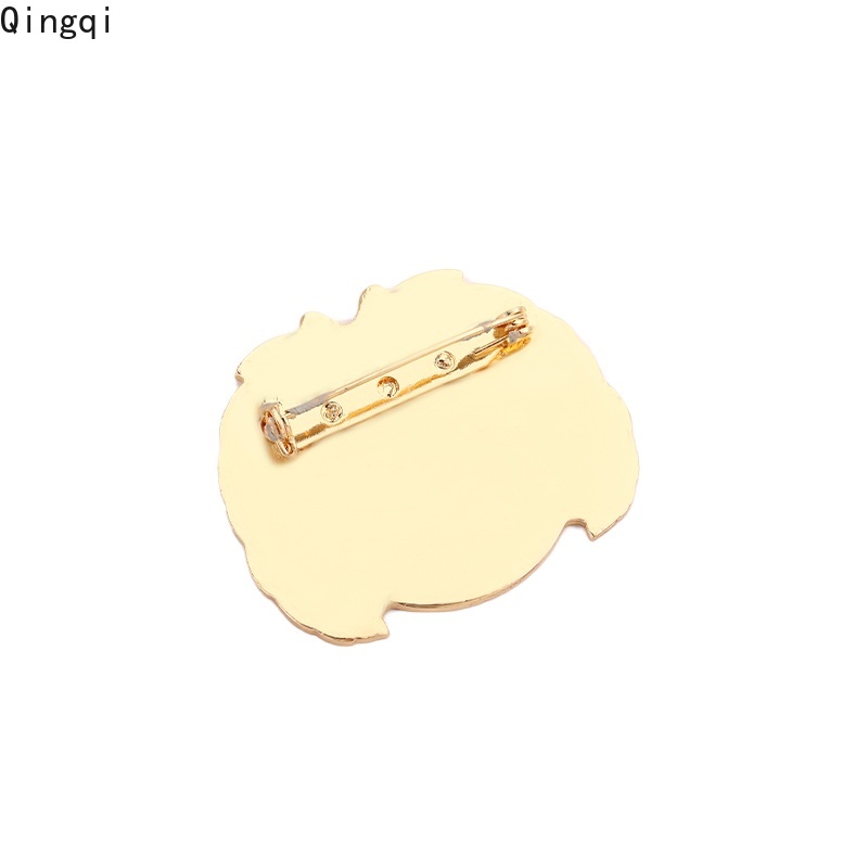 Ghim cài áo MISS ZOE phối hình trái đất và cành ô liu tráng men dễ thương