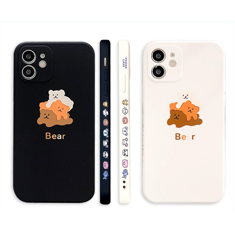 Ốp iphone Ba Con Gấu  in viền 5/5s/6/6plus/6s/6splus/7/7plus/8/8plus/x/xs/11/promax/plus - Jerry Shop