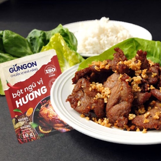 Bột ngũ vị hương GUNGON tẩm ướp thịt gà, bò chế biến các món xào, chiên, nướng gói 10g