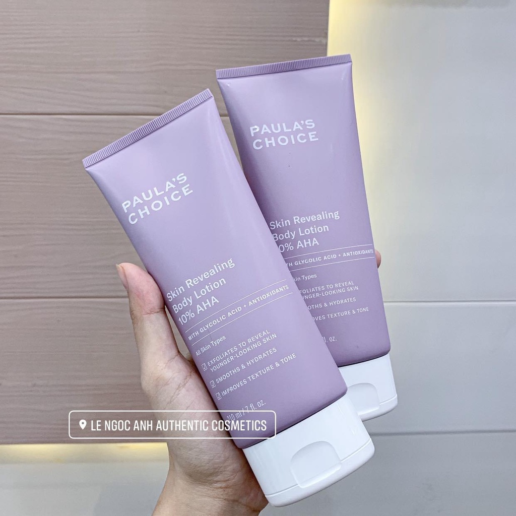 Kem dưỡng toàn thân làm đều màu da chứa 10% AHA Paula's Choice Skin Revealing Body Lotion