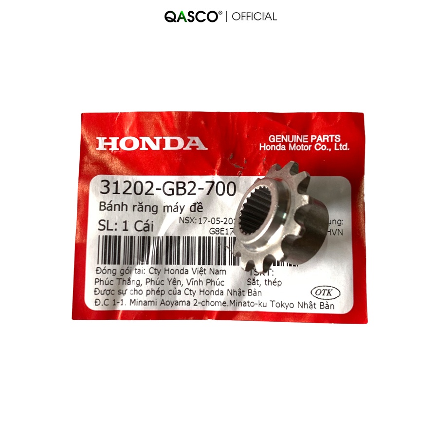 Bánh răng máy đề HONDA Dream 100 / Wave / Future / Cub 70 và nhiều xe  QA(31202GB2700)