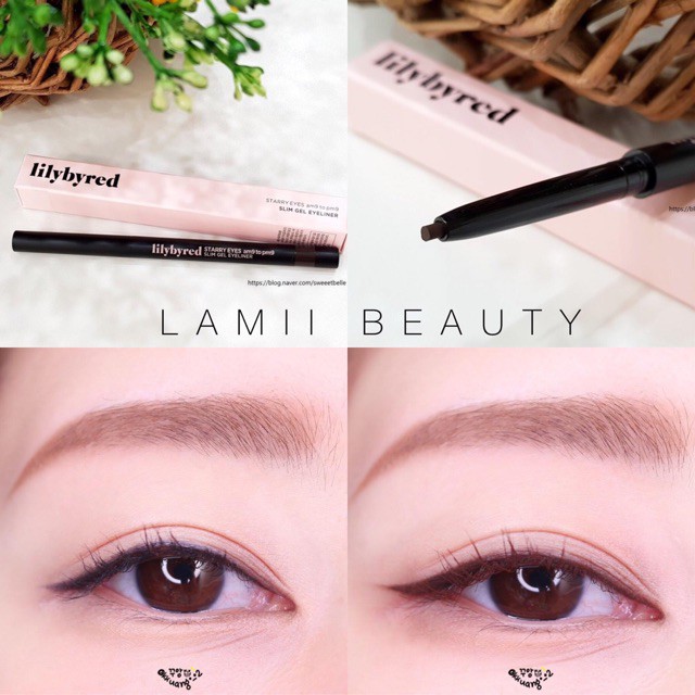 Chì Kẻ Mắt Siêu Mảnh Lâu Trôi Lilybyred Starry Eyes Am9 To Pm9 Slim Gel Eyeliner