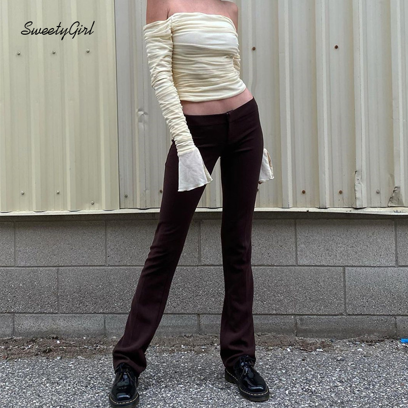 Áo Croptop Trễ Vai Tay Dài Màu Trơn Thời Trang Cho Nữ