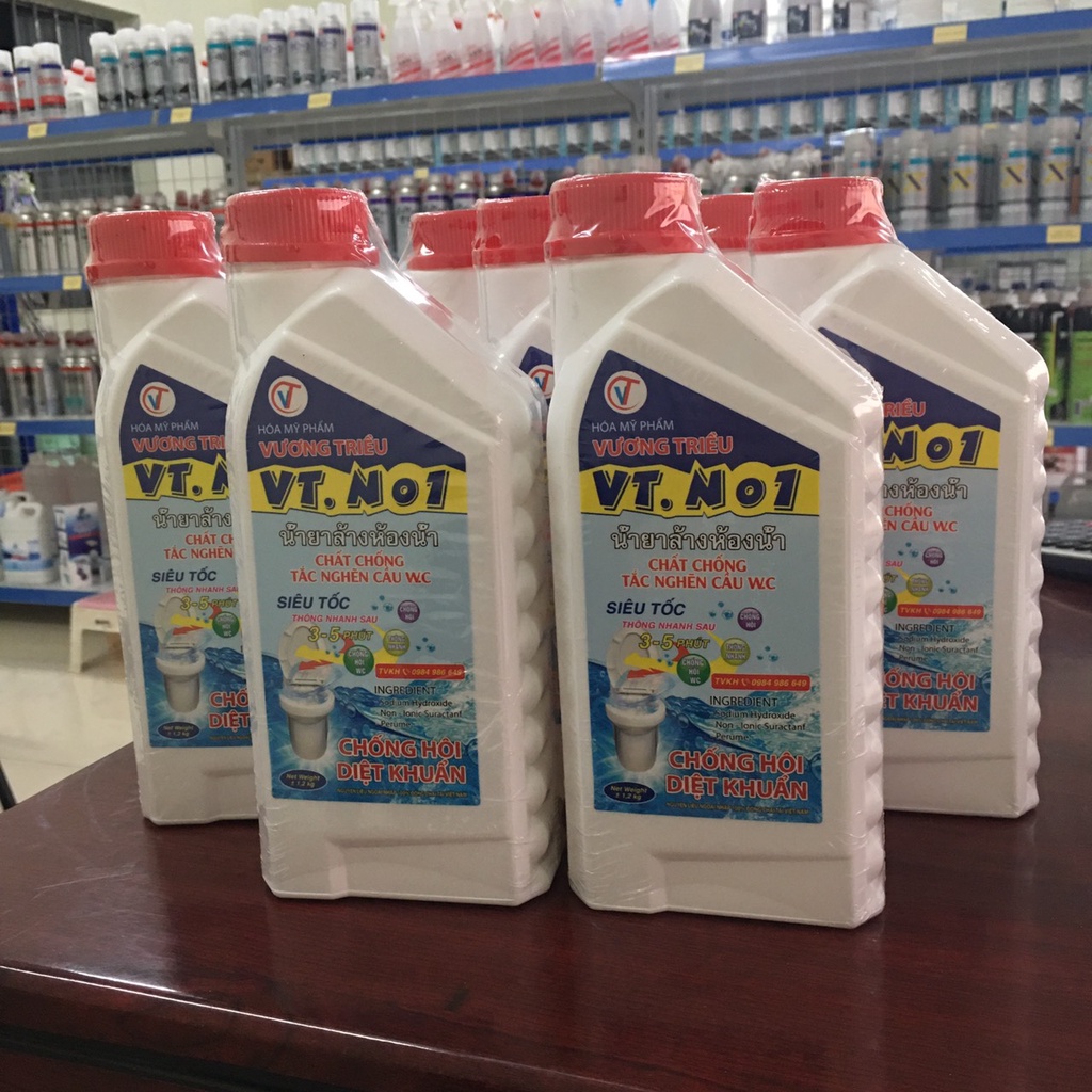 Chất Thông Tắc cực mạnh- thông tắc bồn cầu WC- Chống Hôi Siêu Tốc 5 Phút (1,2kg)