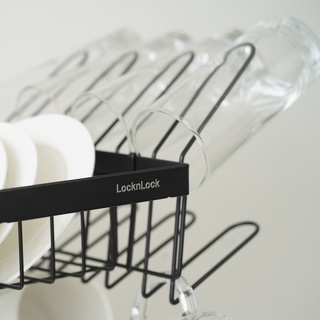 Kệ để trên bồn rửa Lock&Lock Dish Rack - màu đen LDR (2 kích thước)