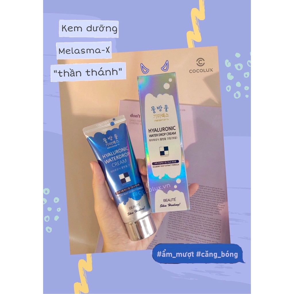 Kem dưỡng ẩm Melasma-X Hyaluronic Water Drop Cream-[COCOKUX]