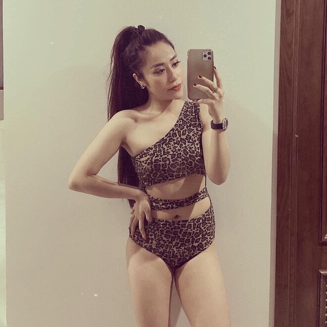 BIKINI LIỀN THÂN 1 MẢNH KHOÉT EO DA BEO HỒNG - NÂU BIKINISTORE | BigBuy360 - bigbuy360.vn