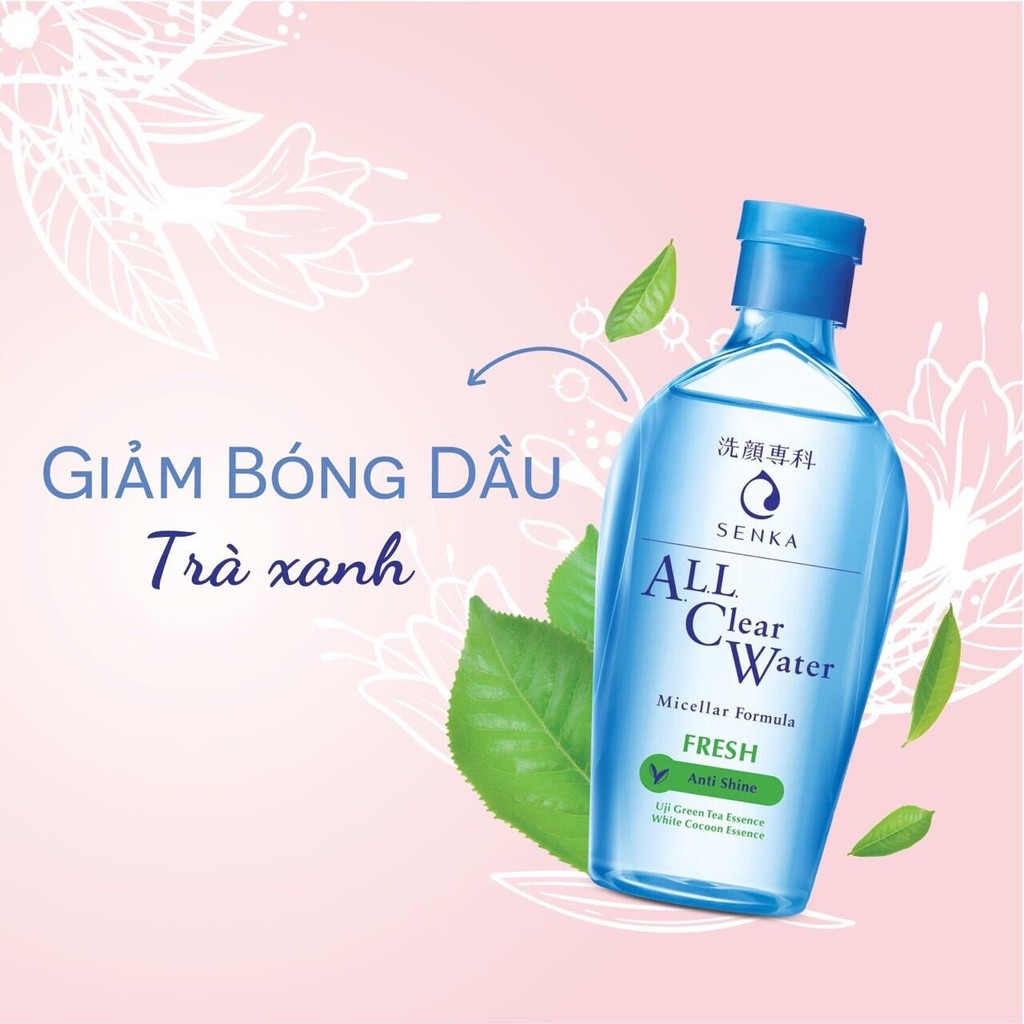 Nước tẩy trang giảm bóng dầu Senka 230ml