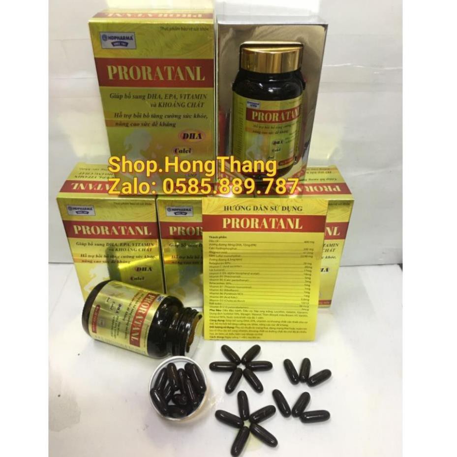 Proratanl Viên bổ bà bầu Bổ sung sắt, acid folic, vitamin cho mọi phụ nữ mang thai và cho con bú pronatal