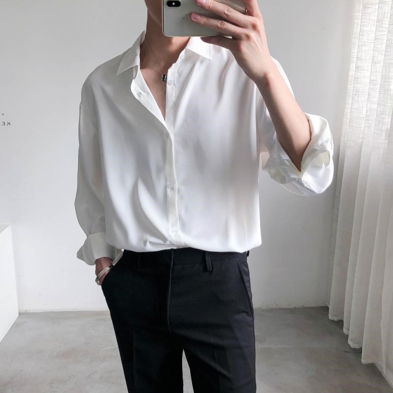 Áo Sơmi Nam Cao Cấp Dáng Rộng Hàn Quốc PlayBoys