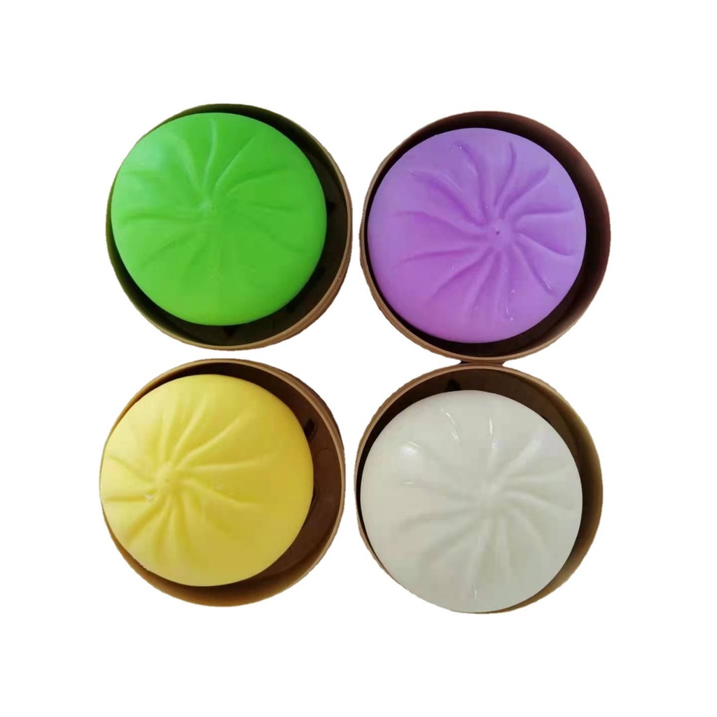 Đồ chơi nắn bóp squishy giảm căng thẳng hình bánh bao dễ thương cho bé loại nhỡ
