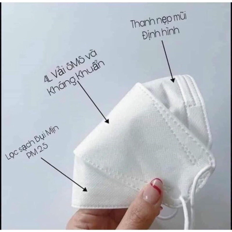 Khẩu Trang KF94 Sky Mask Kháng khuẩn, chống bụi mịn loại dày 4 lớp 4D