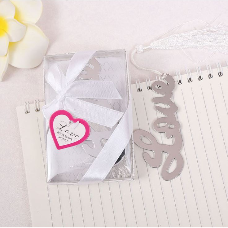 Đánh Dấu Sách Bookmark Kim Loại Chữ Love