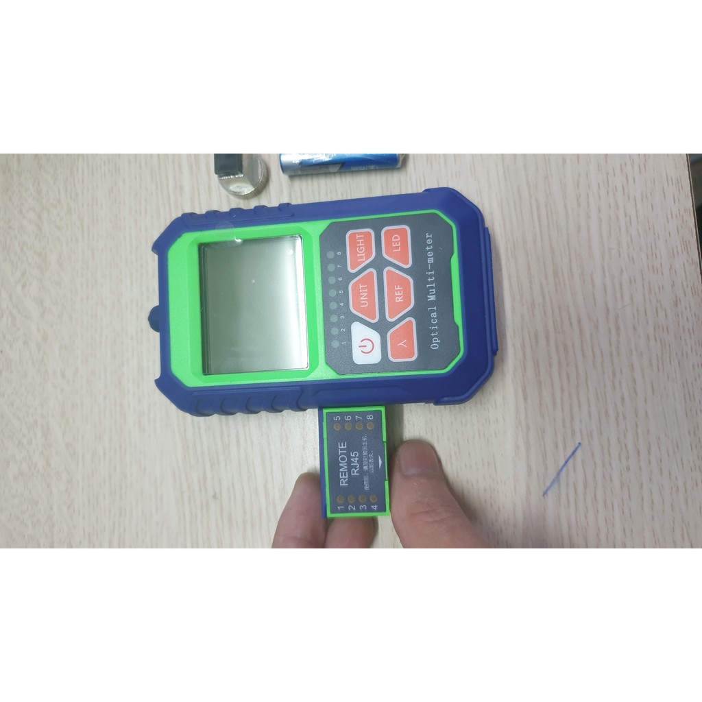 Máy đo công suất cáp quang mini nhỏ gọn , test lan rj45
