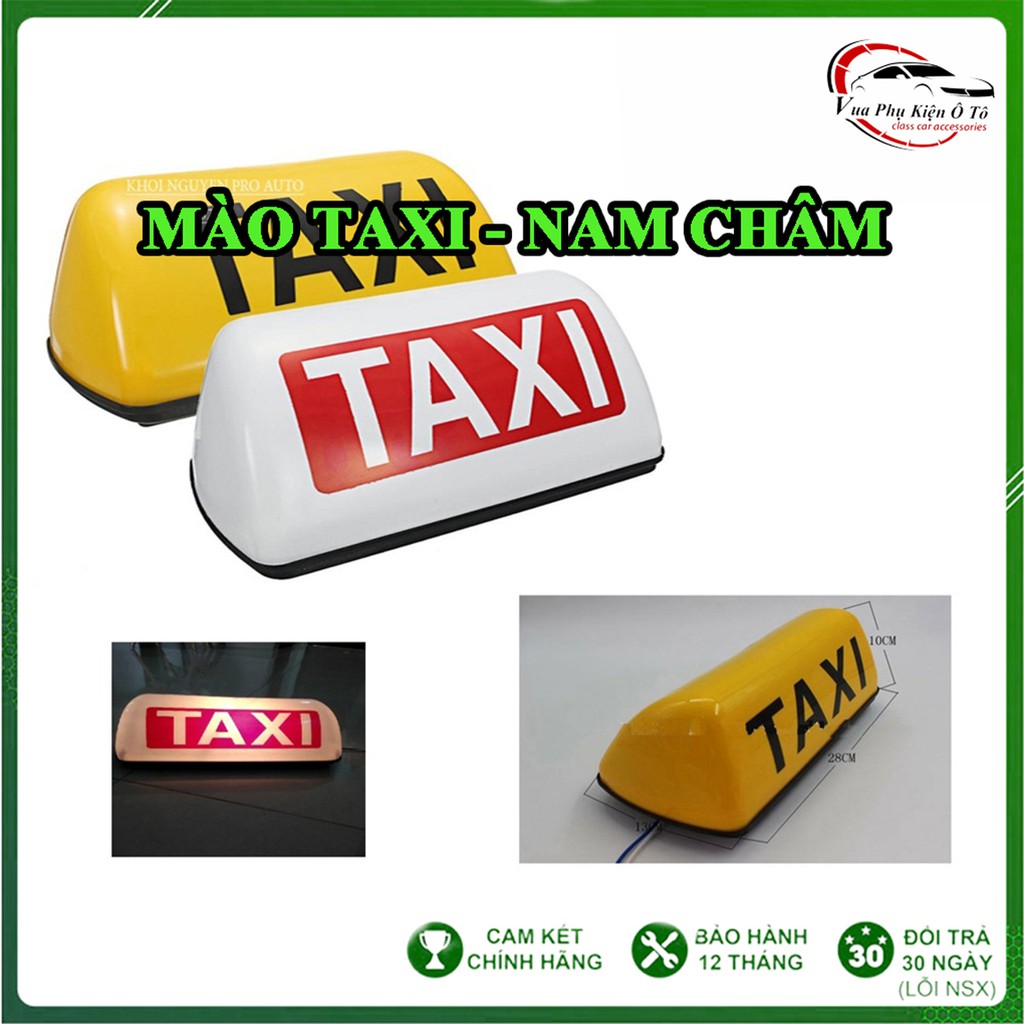 Mào taxi vàng - đế nam châm loại to 35cm