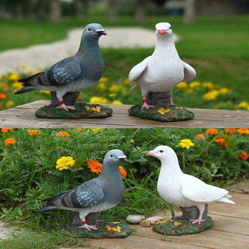 ✧Hành động✧ Mô Hình Chim Bồ Câu Bằng Nhựa Resin Thủ Công Sáng Tạo Trang Trí Nội Thất