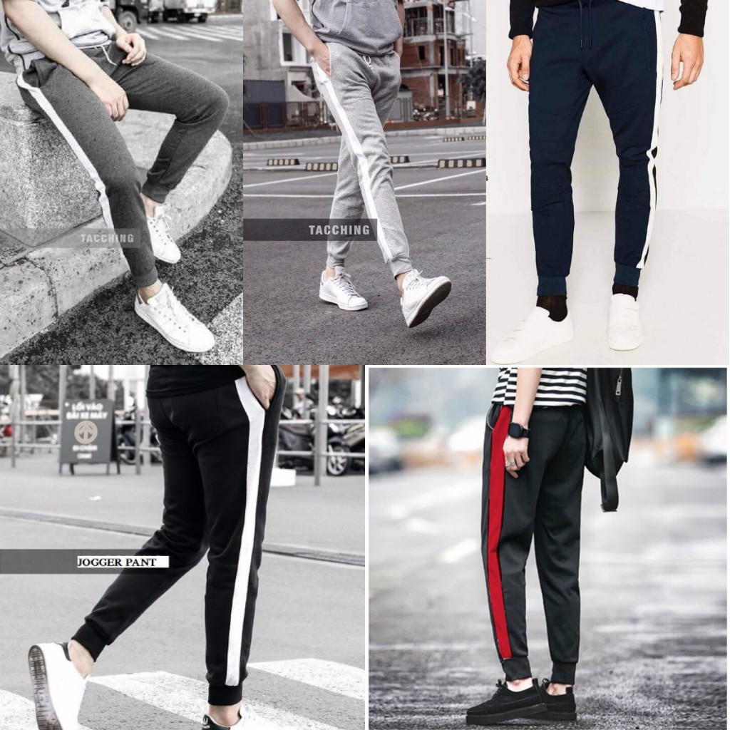 Quần Jogger Nam Nữ 1 Sọc Thun Poly Phong Cách Thể Thao Năng Động Cá Tính Unisex ANH DUY SHOP JGV10