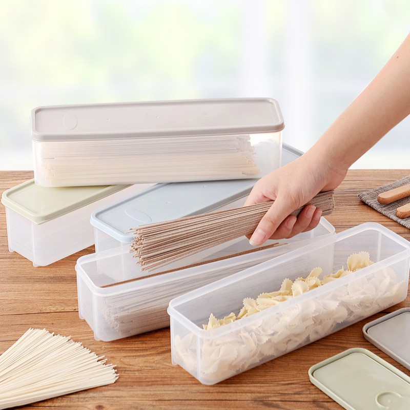 Hộp Nhựa Pp Đựng Mì Ống Có Nắp Tiện Dụng