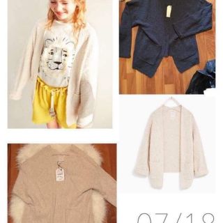 Cadigan zara auth màu xám tro sz 11-12