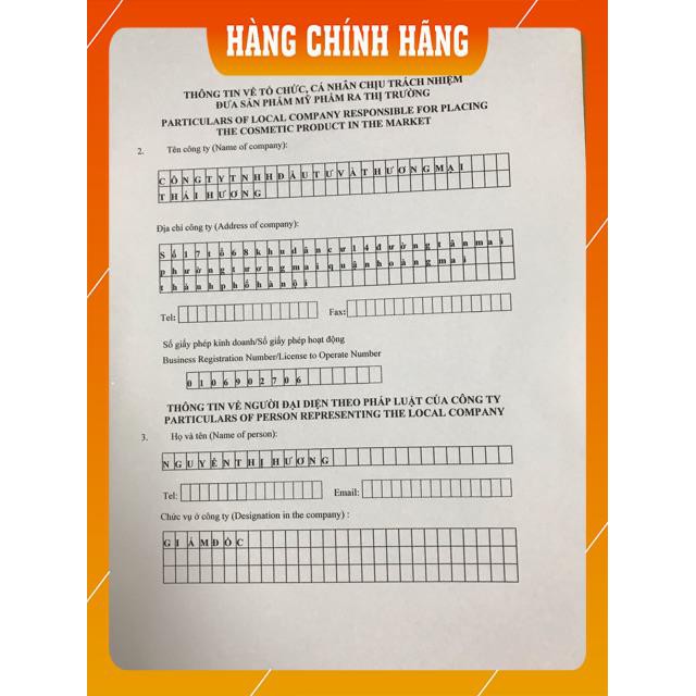 Mặt nạ sâm colagen Linh Hương xuất xứ công ty TNHH đầu tư thương mại Thái Hương | BigBuy360 - bigbuy360.vn
