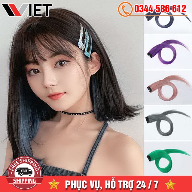 Tóc Nối Phẩy Light, Gắn Sợi Đa Dạng Màu Sắc Cá Tính, Năng Động