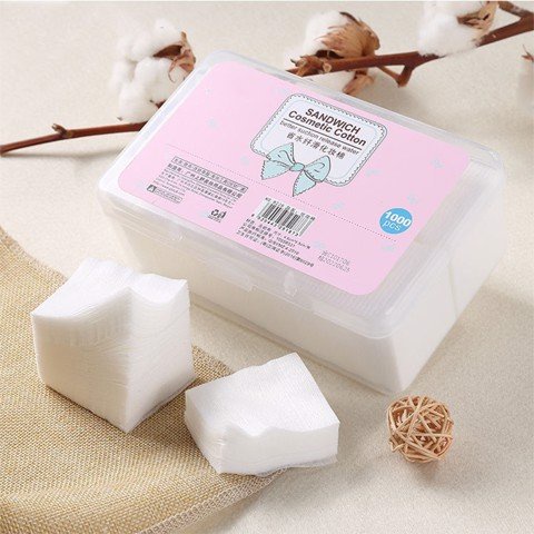 [NHẬP KHẨU CHÍNH HÃNG] Bông Tẩy Trang 222 miếng Lameila Cotton Pads 3 Lớp Làm Sạch Da Siêu Mềm Mịn Thấm Hút Cực Tốt