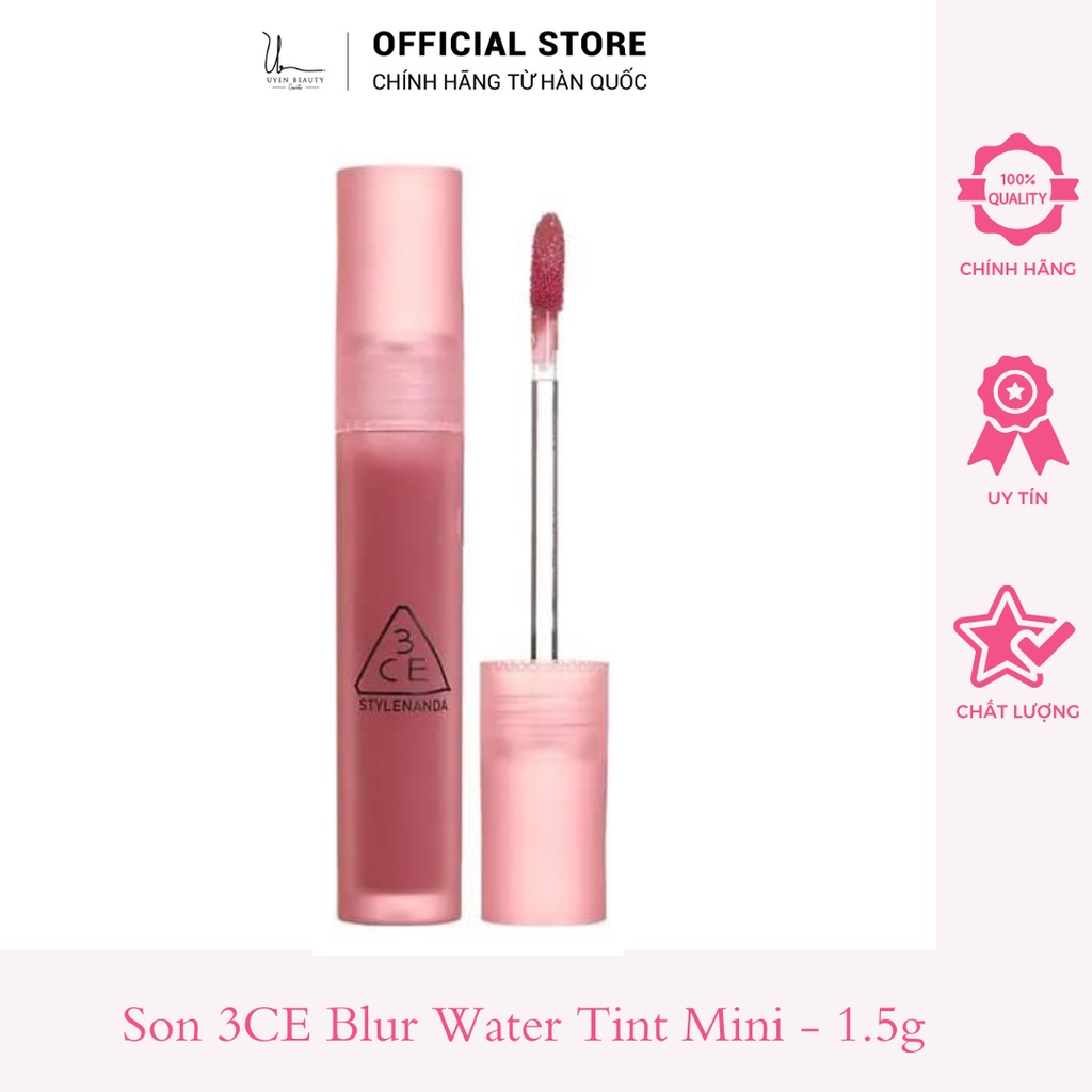 [Chính Hãng] Son 3CE Blur Water Tint Mini - 1.5g