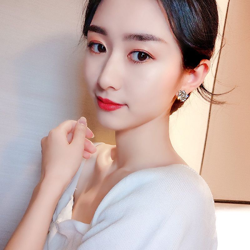 Bông tai bạc S925 - Hoa tai sao đá tỏa sáng lấp lánh ZaZa.accessories KT8059