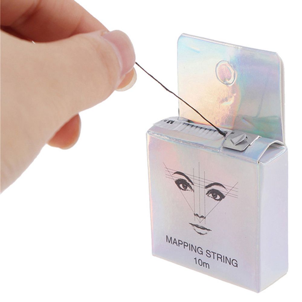 [Hàng mới về] Cuộn chỉ vẽ lông mày NORMAN màu đen/trắng kích thước dài 10m