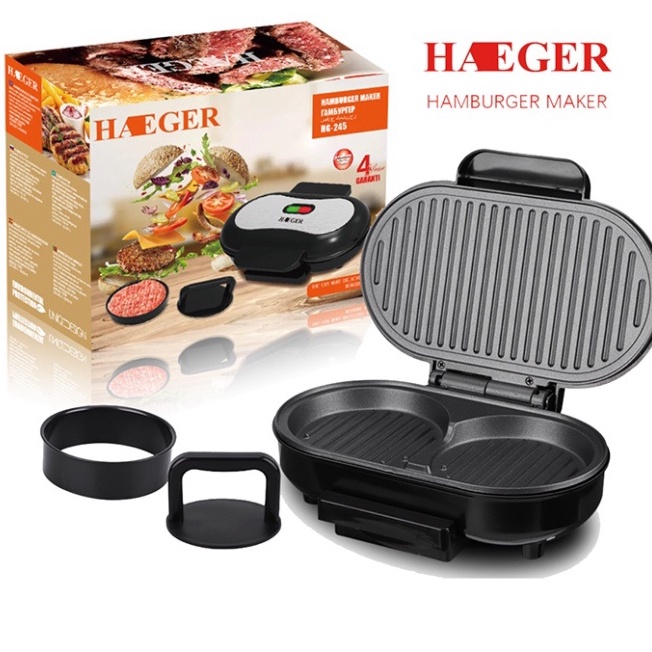 Máy Ép Hamburger 3 Trong 1, Máy Kẹp Bánh Mì Nhồi Thịt