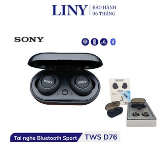 Tai Nghe Bluetooth Sport Sony TWS D76 bản cao cấp với âm thanh sống động rõ ràng