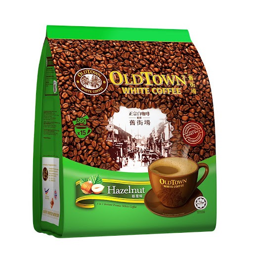 [DATE 1/2023] Cà phê trắng hòa tan 3 in 1 Oldtown Hazelnut - Hạt phỉ