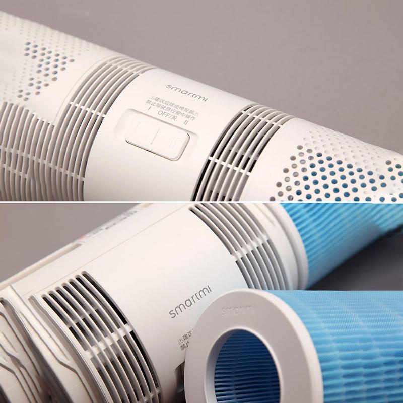 Máy lọc Không Khí Ô Tô Xiaomi Smartmi Car Air Purifer - Quạt đôi, bộ lọc kép