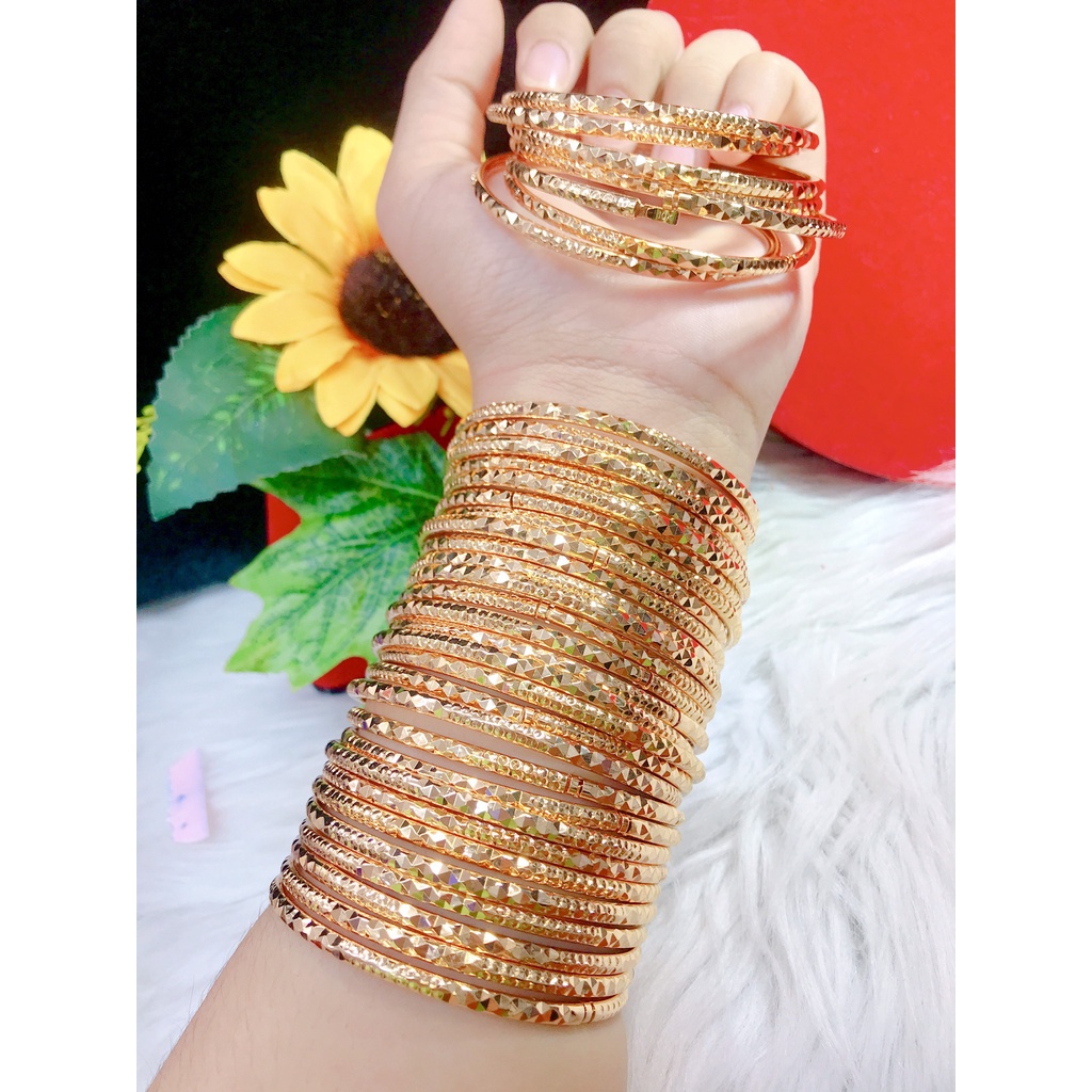 Bộ Ximen 7 Chiếc Chuẩn Màu 18 Siêu Bền Màu - HX3302 - Đeo Bền Màu Tiếp Xúc Nước Không Lo