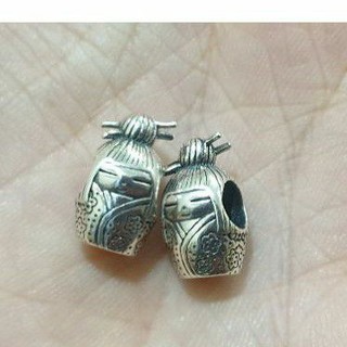 Charm bạc 925 búp bê búi búi bạc 925