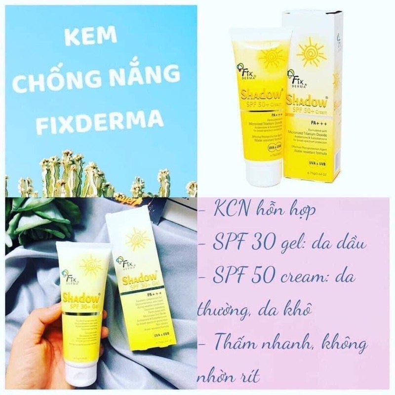 Kem Chống Nắng Fixderma Shadow Chính Hãng | BigBuy360 - bigbuy360.vn