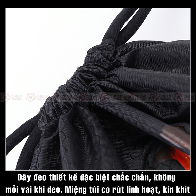 Balo Dây Rút Dù Bóng Rổ NBA 2.0 Phù Hợp Chơi Thể Thao, Đi Du Lịch, Đi Học, Túi Rút Thể Thao Chất Liệu Chống Nước