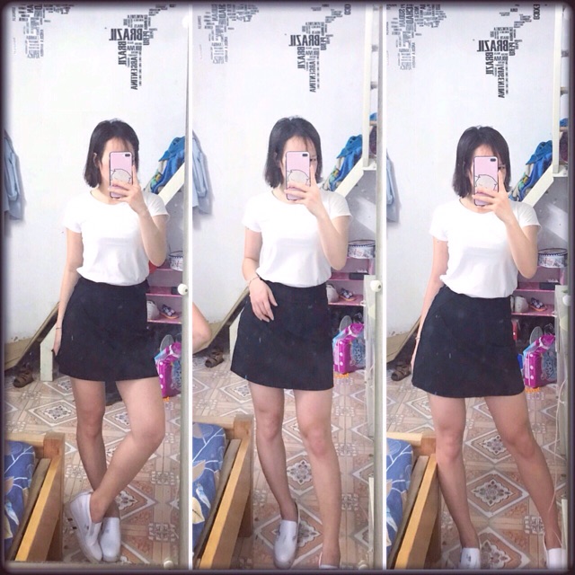 CHÂN VÁY CHẤT CHỮ A CHẤT TUYẾT MƯA MỀM MỊN CO GIÃN TỐT THỜI TRANG BANAMO FASHION 5341