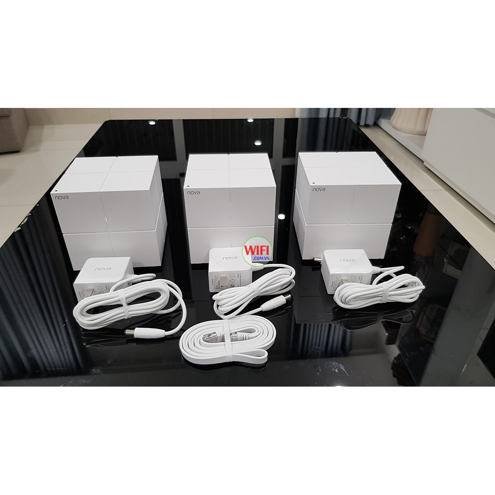 Bộ 3 Cái Wifi Tenda Nova MW6 - Ghép Nối Không Dây phủ Sóng rộng 500m2 (LOGO tiếng anh NOVA) | BigBuy360 - bigbuy360.vn