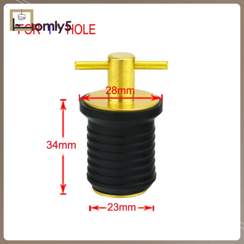 Tay cầm chữ T 1inch bằng cao su + đồng thau | BigBuy360 - bigbuy360.vn