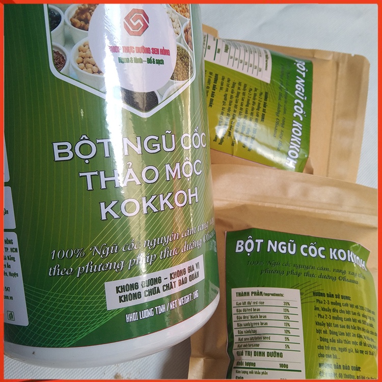 Bột ngũ cốc thảo mộc Kokkoh  - Thực dưỡng Sen Hồng
