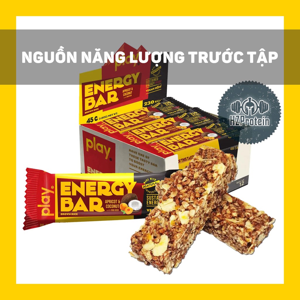 PLAY ENERGY BAR - BÁNH CUNG CẤP NĂNG LƯỢNG CHO HOẠT ĐỌNG THỂ THAO (1 BÁNH) | BigBuy360 - bigbuy360.vn