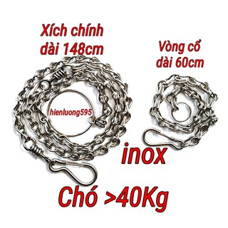 Xích chó mèo inox các cỡ