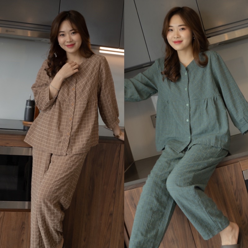 Bae Mali - Bộ Ngủ Cổ Tàu Babydoll Hiện Đại Sp140