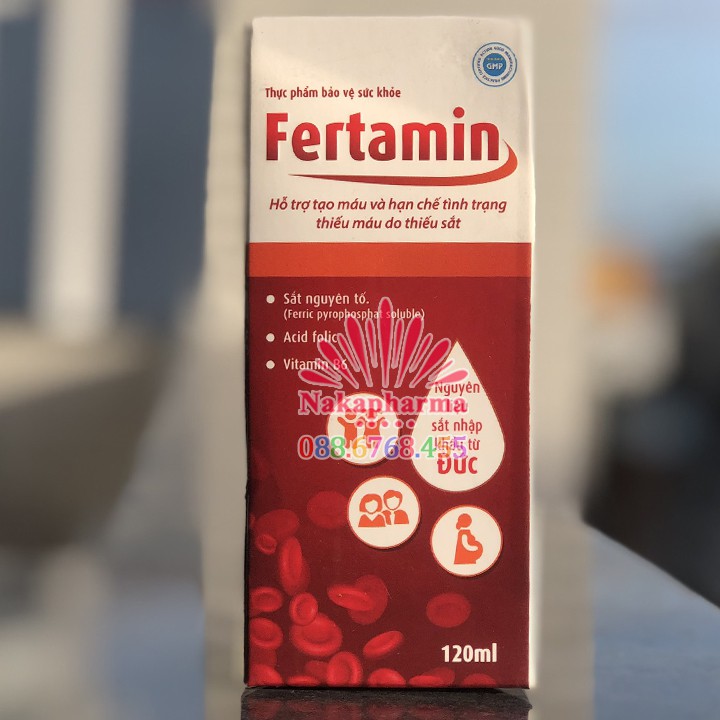 FERTAMIN - Hỗ trợ tạo máu và hạn chế tình trạng thiếu máu do thiếu sắt, tốt cho bà bầu và trẻ em
