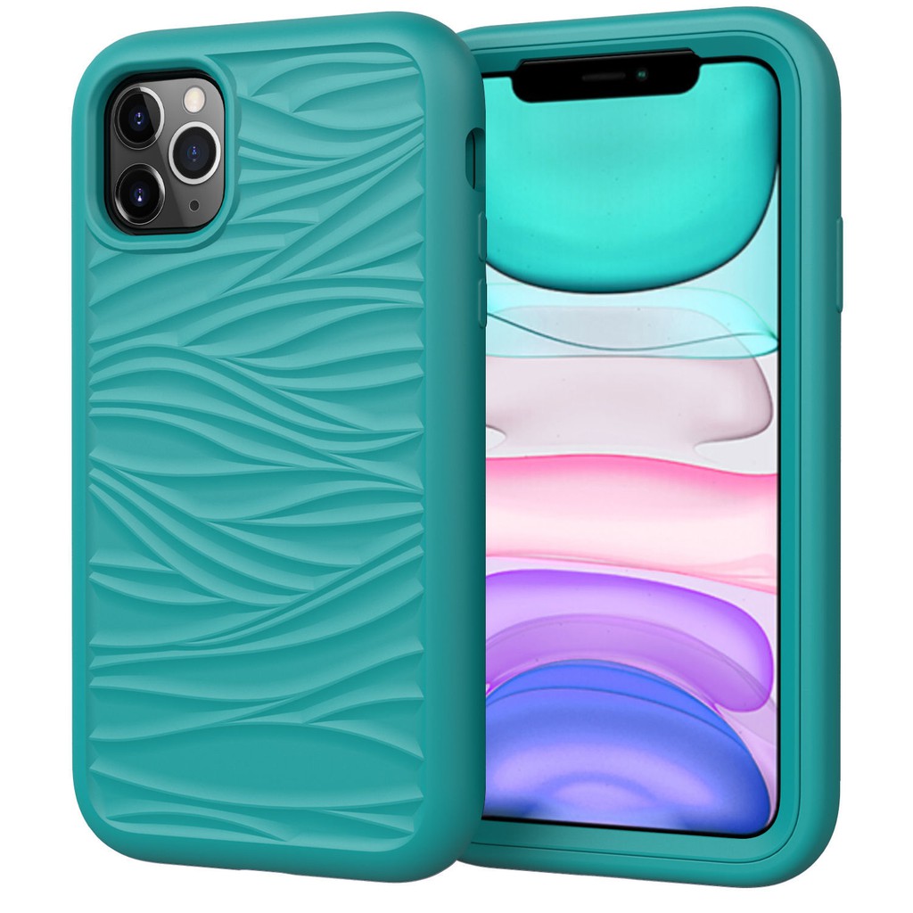 Ốp Lưng Họa Tiết Gợn Sóng Cho Iphone 11 12 Pro Max | BigBuy360 - bigbuy360.vn